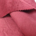 Red Rose Corduroy Cloth Breathable Comfortable To Wear No Pilling 72x128 Density